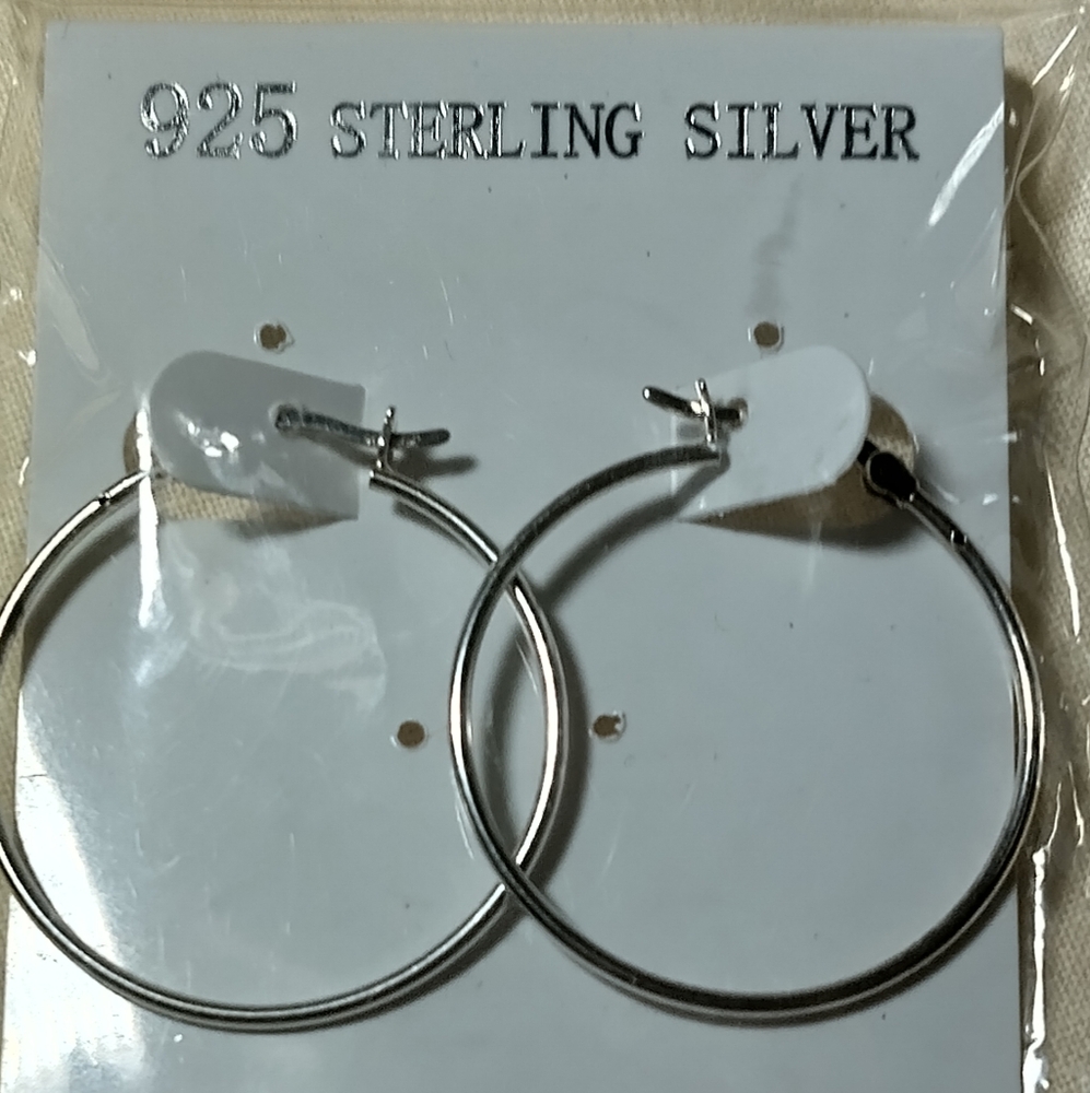 Silver Hoop Earrings